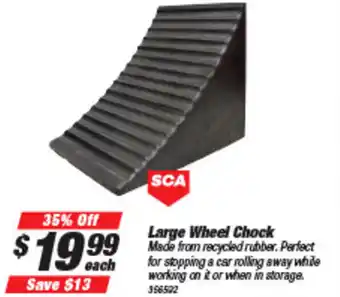 SuperCheap Auto SCA Large Wheel Chock 356522 offer