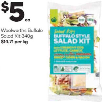 Woolworths Woolworths Buffalo Salad Kit 340g offer