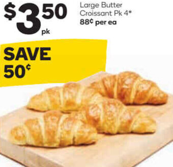 Woolworths Large Butter Croissant offer