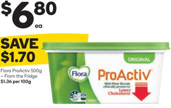 Woolworths Flora ProActiv 500g offer
