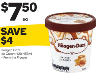 Woolworths Haagen Dazs Ice Cream 420-457ml offer