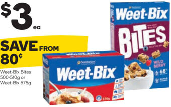 Woolworths Weet-Bix Bites 500-510g offer