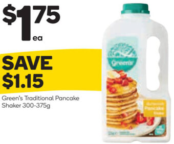Woolworths Green's Traditional Pancake Shaker 300-375g offer