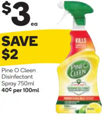 Woolworths Pine O Clean Disinfectant Spray 750ml offer