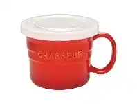 Chasseur La Cuisson Soup Mug with Lid, 500ml, Red