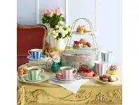 LivingStyles Noritake Carnivale Fine Porcelain Cup & Saucer Set, Dark Blue offer