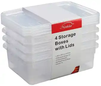 Coles Storage Boxes 4 Pack offer