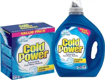 IGA Cold Power Advance Laundry Liquid 4 Litre or Powder 4kg Selected Varieties offer