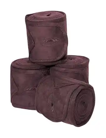 Horseland WeatherBeeta Fleece Bandage 4 Pack - Mulberry offer