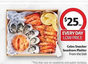 Coles Coles Snacker Seashore Platter offer