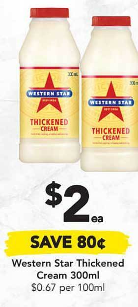 Drakes Western Star Thickened Cream offer