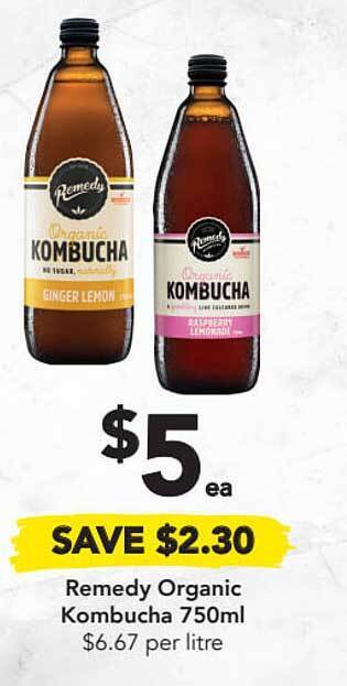 Drakes Remedy Organic Kombucha offer