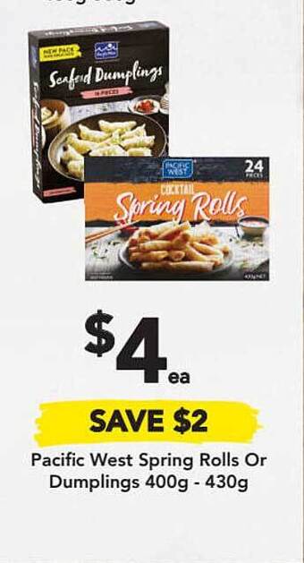 Drakes Pacific West Spring Rolls Or Dumplings offer