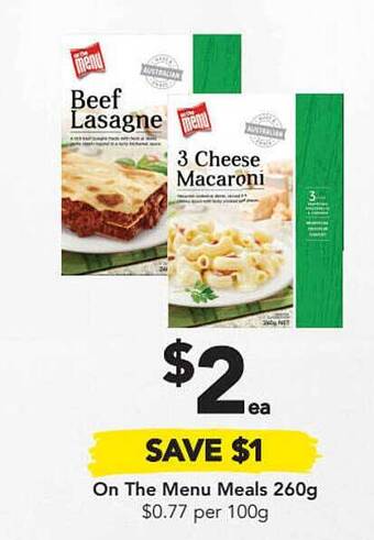 Drakes On The Menu Meals offer