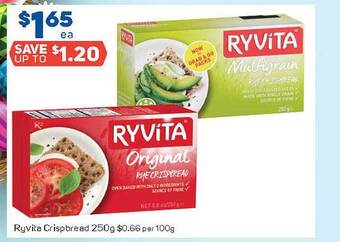 Foodland Ryvita Crispbread 250g offer