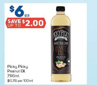 Foodland Picky Picky Peanut Oil 790ml offer