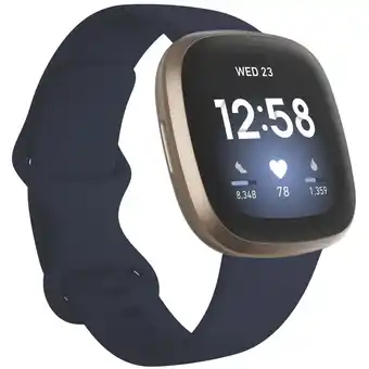 JB Hi-Fi Fitbit Versa 3 (Midnight/Soft Gold) offer