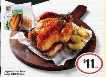 IGA Large Roasted Free Range Bbq Chicken offer