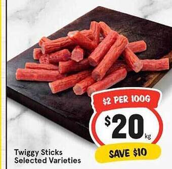IGA Twiggy Sticks offer