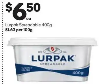 Woolworths Lurpak Spreadable 400g offer