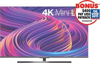 The Good Guys TCL 75" X10 Mini LED 4K UHD Android QLED TV offer