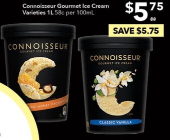 Ritchies Connoisseur Gourmet Ice Cream offer