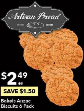 Bakels Anzac Biscuits