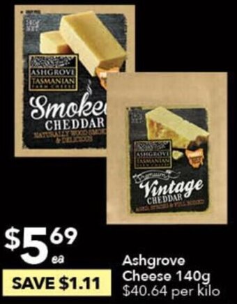 Ritchies Ashgrove Cheese 140g offer