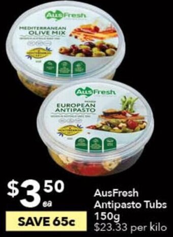 Ausfresh Antipasto Tubs 150g