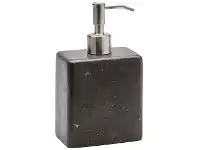 LivingStyles Aquanova Hammam Natural Stone Soap Dispenser, Medium, Dark Grey offer