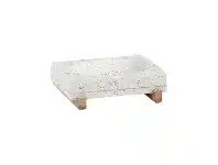 LivingStyles Aquanova Quartz Terrazzo Soap Dish, White offer