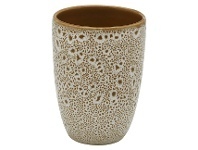 LivingStyles Aquanova Ugo Stoneware Toothbrush Holder, Ginger offer