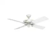 LivingStyles Hunter Original White Ceiling Fan with White Blades offer
