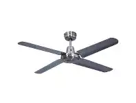LivingStyles Swift Metal Ceiling Fan, 120cm/48", Brushed Chrome offer