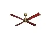 Martec Four Seasons Alpha 4 Plywood Blade Ceiling Fan (CFA124) in Antique Brass