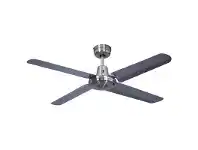 LivingStyles Swift Metal Ceiling Fan, 140cm/56", Brushed Chrome offer