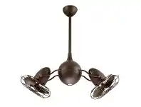 LivingStyles Atlas Acqua Metal Ceiling Fan with Safety Cage - Bronze offer