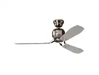 LivingStyles Hunter Industrie II Brushed Chrome Ceiling Fan with Grey / Teak Switch Blades offer