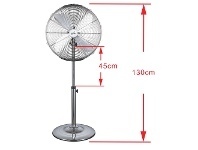 LivingStyles Digilex 45cm Metal Pedestal Fan, Chrome offer