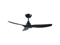 Ventair Skyfan Indoor / Outdoor DC Ceiling Fan with LCD Remote Control, 120cm/48", Black