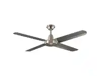 LivingStyles Threesixty Velocity Ceiling Fan, 122cm/48", Brushed Chrome offer