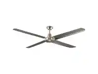 LivingStyles Threesixty Velocity Ceiling Fan, 142cm/56", Brushed Chrome offer