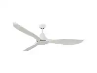 LivingStyles Martec Wave DC Ceiling Fan with Remote, 132cm/52", White offer