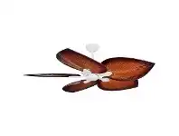 Threesixty Tropicana Commercial Grade Ceiling Fan, 138cm/54", White / Brown