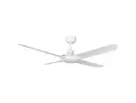 LivingStyles Ventair Spyda Commercial Grade Indoor / Outdoor 4 Blade Ceiling Fan, 125cm/50", Satin White offer