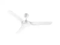 LivingStyles Ventair Spyda Commercial Grade Indoor / Outdoor 3 Blade Ceiling Fan, 140cm/56", Satin White offer