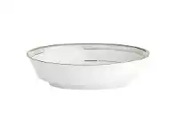 LivingStyles Noritake Hampshire Platinum Fine Porcelain Oval Serving Bowl offer