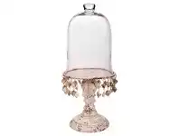 LivingStyles Shell Footed Cake Stand with Dome offer