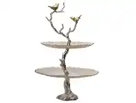 LivingStyles Ellery Aluminium 2 Tier Cake Stand offer