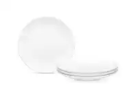 Noritake Cher Blanc Fine China Cake Plate, Set of 4